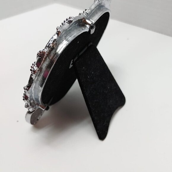 ⭐️2/$30 - Picture Frame Pink Silver Pearl Metal Finish with Hearts 2.5x3.5 - Picture 4 of 8